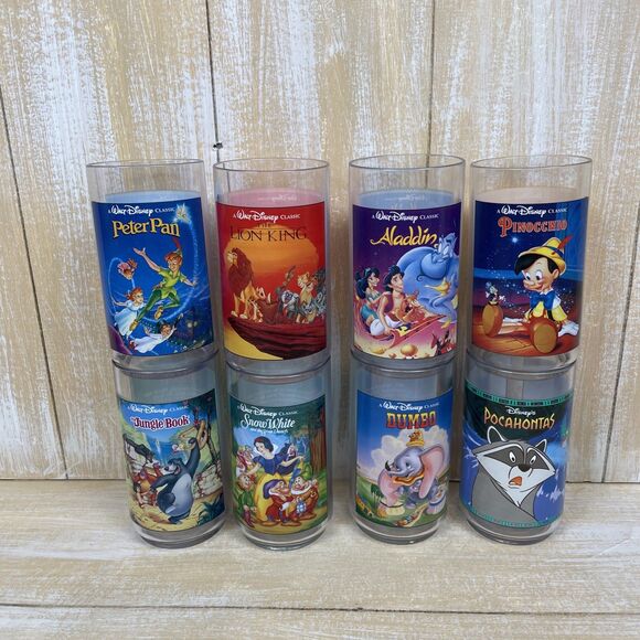 Lot of 8 Disney Burger King Collector Series Promotional Glasses in Original Box - Picture 2 of 16